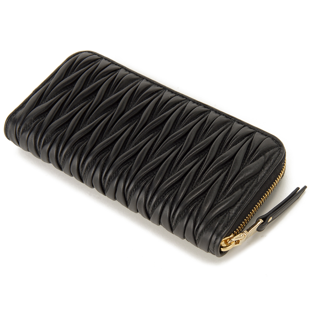 Miu Miu Long Wallet Black Matelasse - image 2